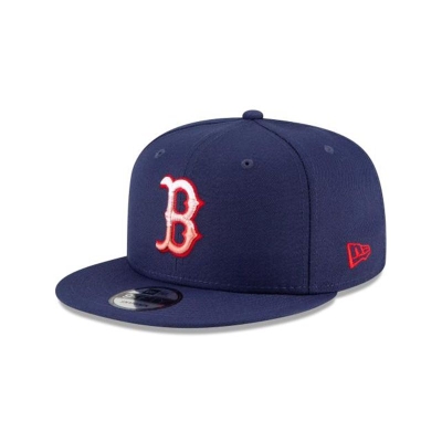 Boston Red Sox Gorra | New Era MLB Americana Fade 9fifty Snapback Cap Mexico - Azules